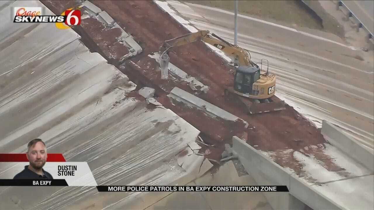 WORK IN PROGRESS: View Of BA Expressway Construction Zone