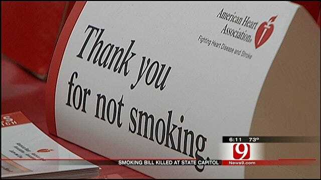 Oklahoma Lawmaker Kills Smoking Ban Bill