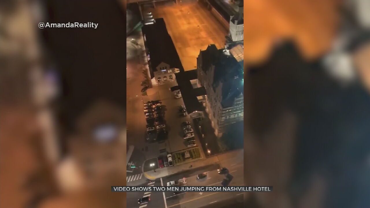 Watch: Two Men Base Jump From Hotel In Nashville 