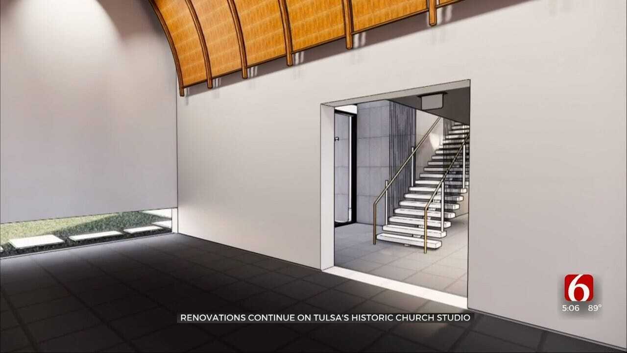 Renovations Continue At Former Leon Russell Church Studio In Tulsa
