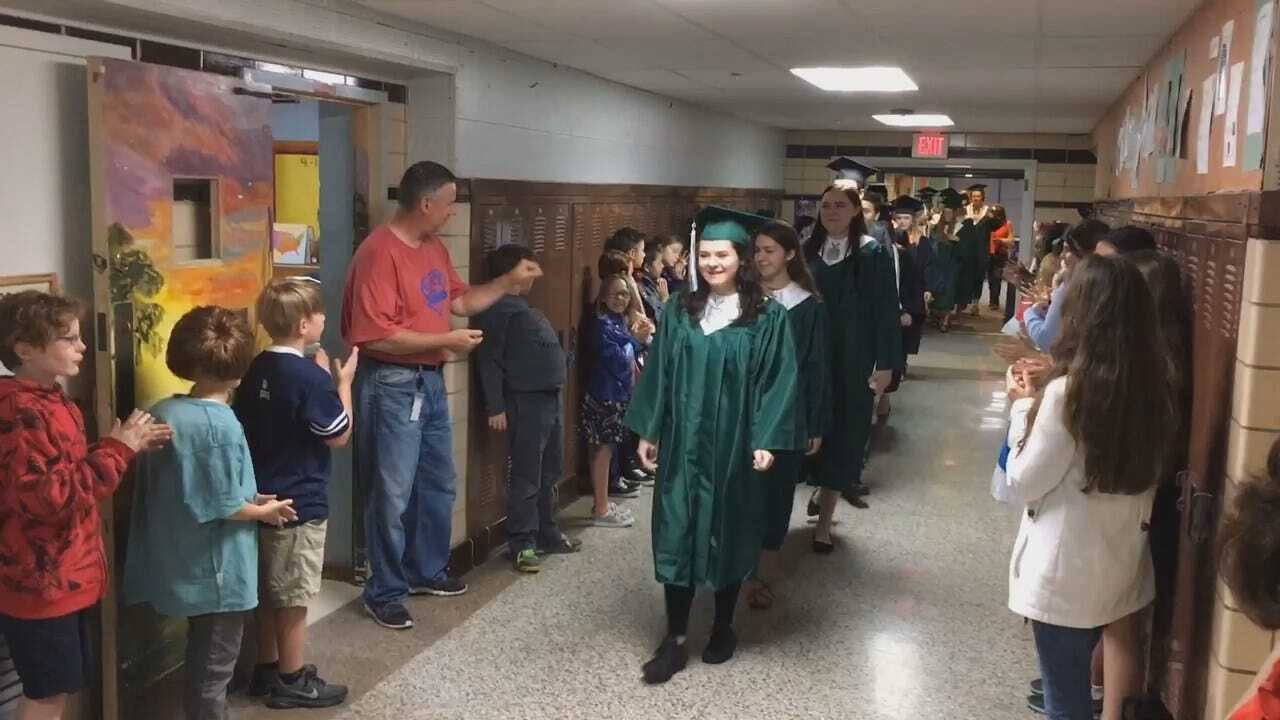 Senior Walk Held At Tulsa's Eliot Elementary School
