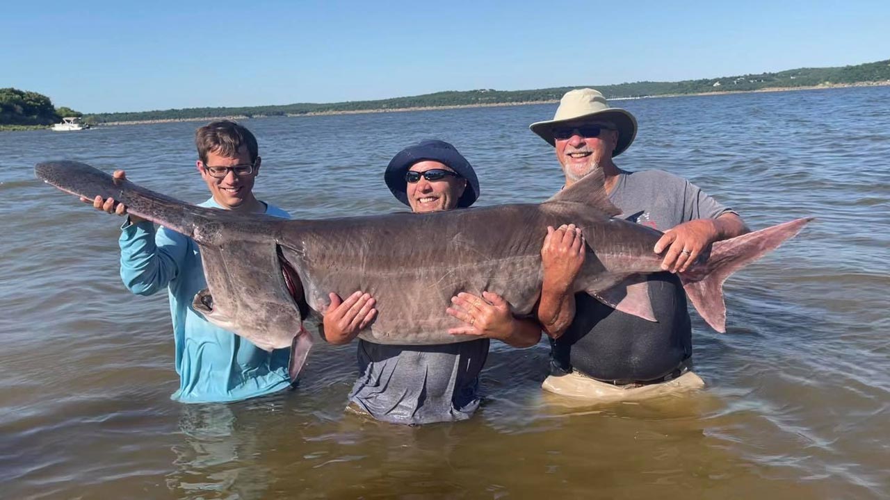 Teenager With Special Needs Catches World Record Paddlefish On Keystone Lake