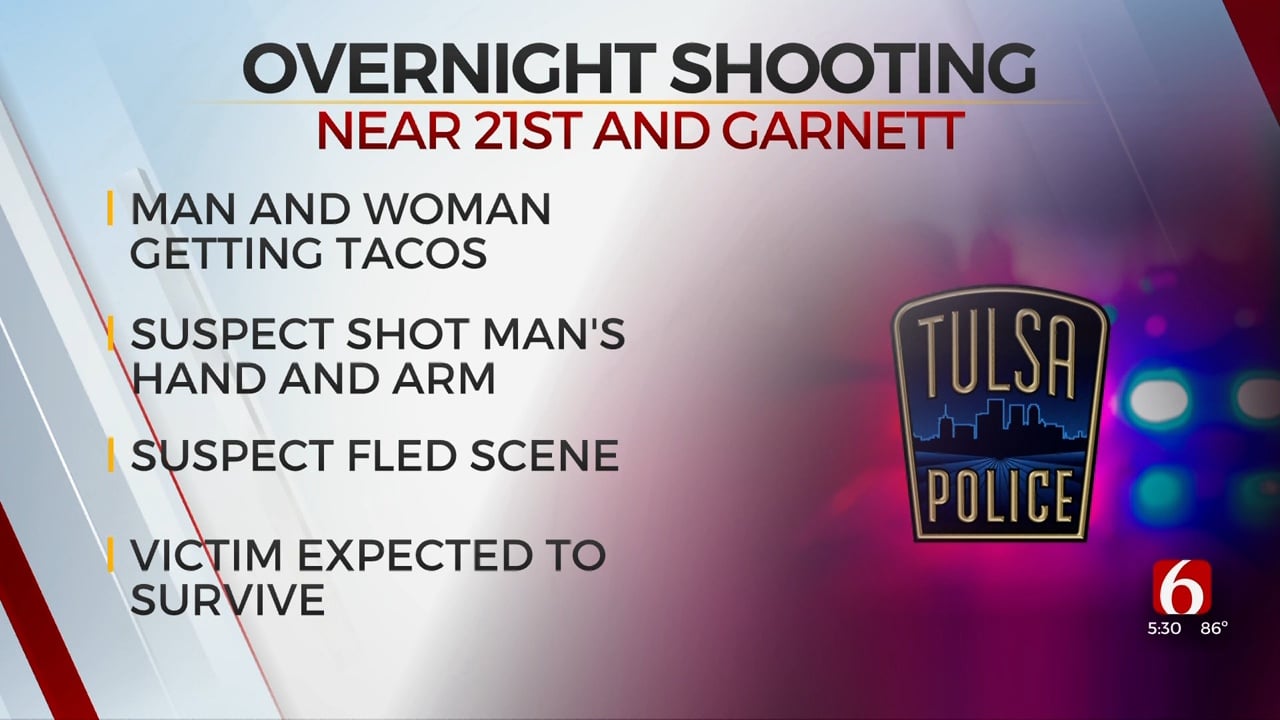 1 Injured In Shooting Near 21st And Garnett In Tulsa