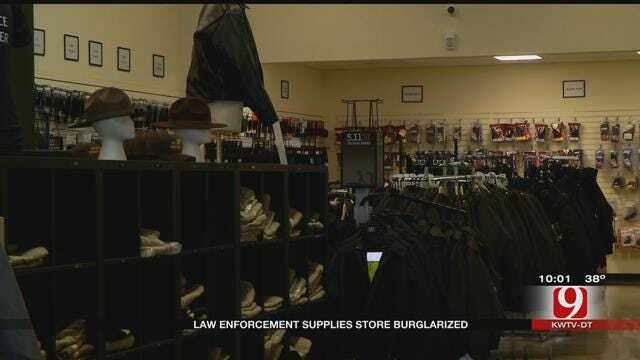 Police Supply Store Burglarized In OKC
