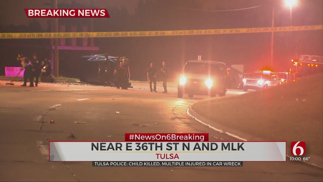 Tulsa Police: Child Killed, Man Arrested After Wreck On MLK Boulevard