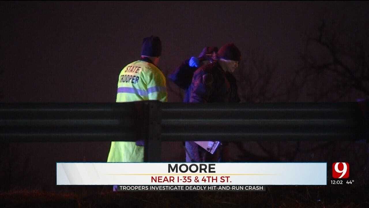 OHP Troopers Investigate Deadly Hit-And-Run Crash On I-35 In Moore