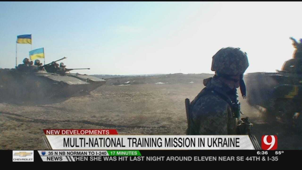 Oklahoma’s 45th Feeling Sense of Urgency In Training Ukrainian Soldiers