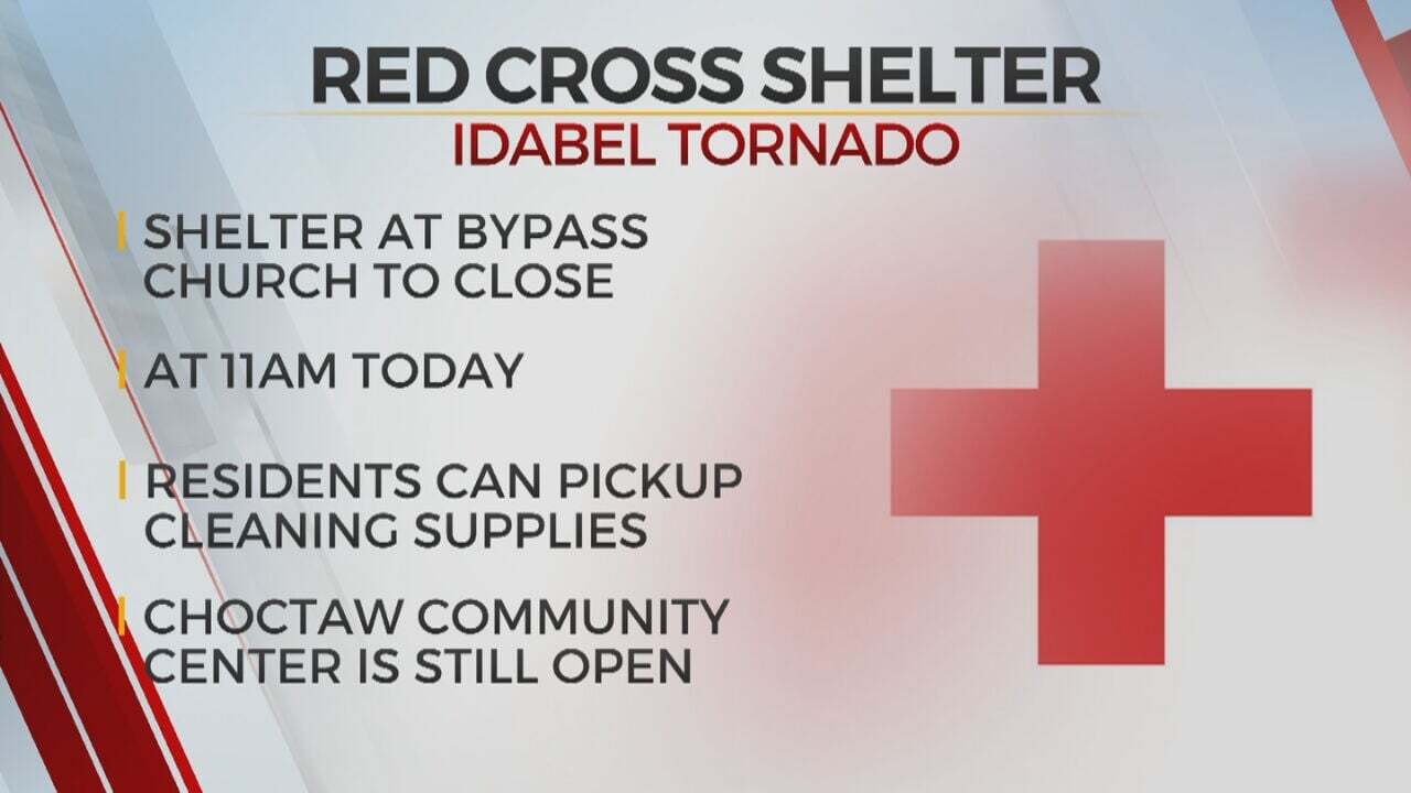 Red Cross To Close Emergency Shelter In Idabel 