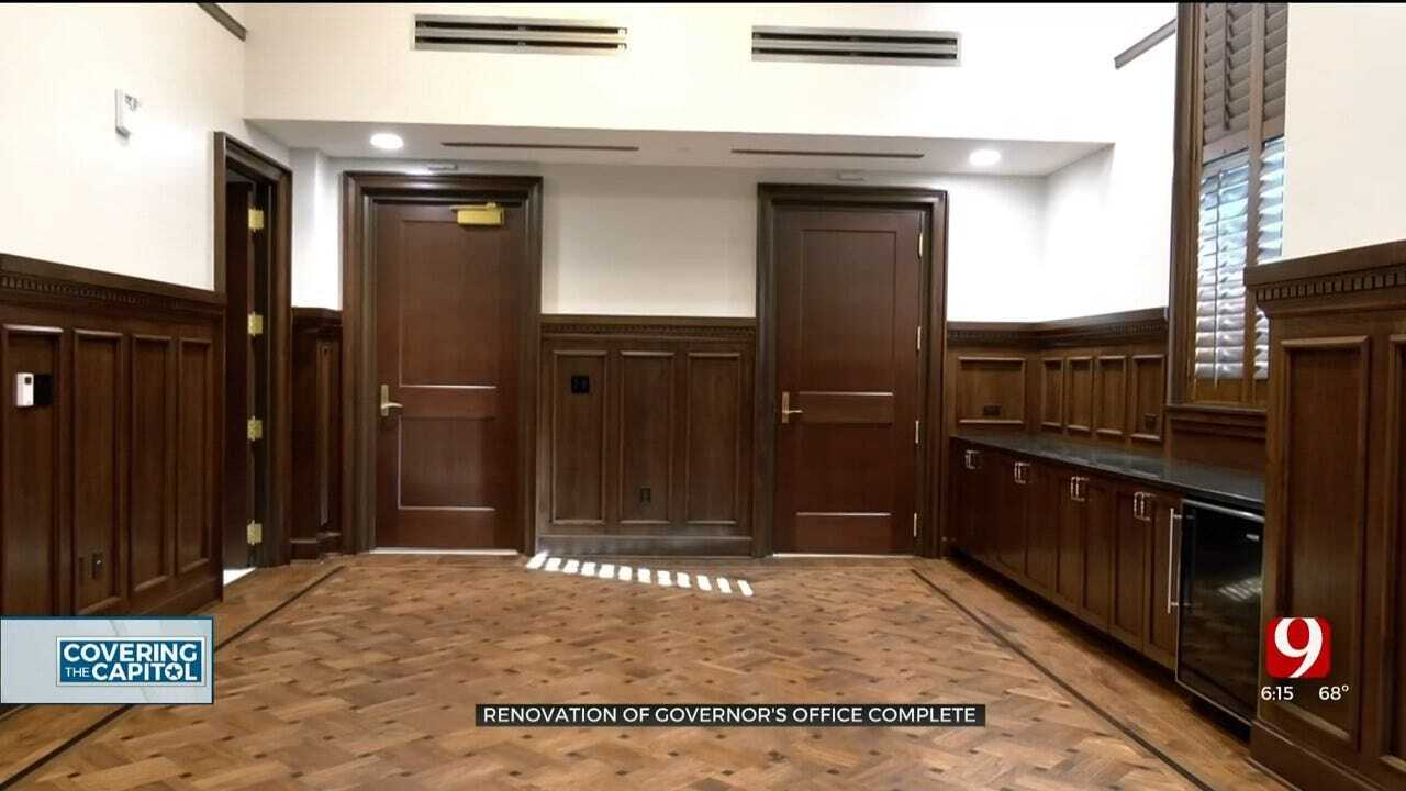 FIRST LOOK: News 9 Tours Governor Stitt's New Suite After State Captiol Restoration Project Completed