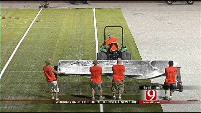 Moore Gets New Turf Surface In Time For Football