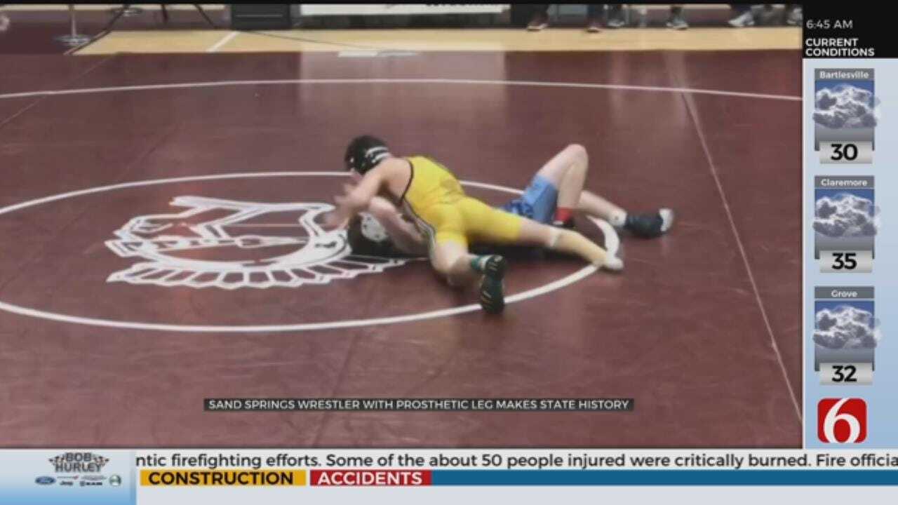Sand Springs Wrestler Makes Historical Appearance At Oklahoma State Tournament