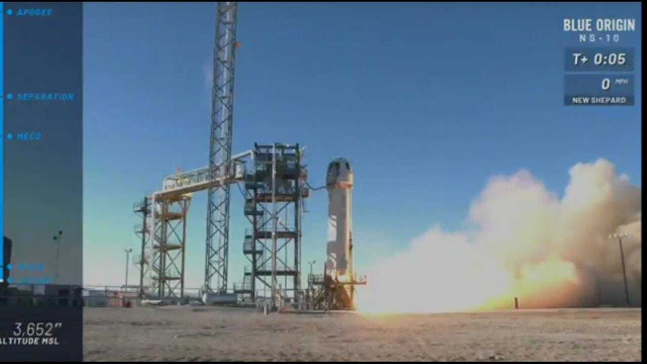 Blue Origin Launches, Lands Rocket In West Texas