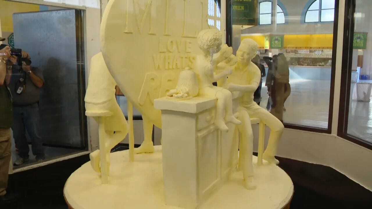 Butter Sculpture Displayed At New York State Fair