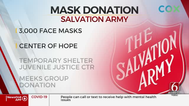 Tulsa Company Donates Face Masks To Salvation Army