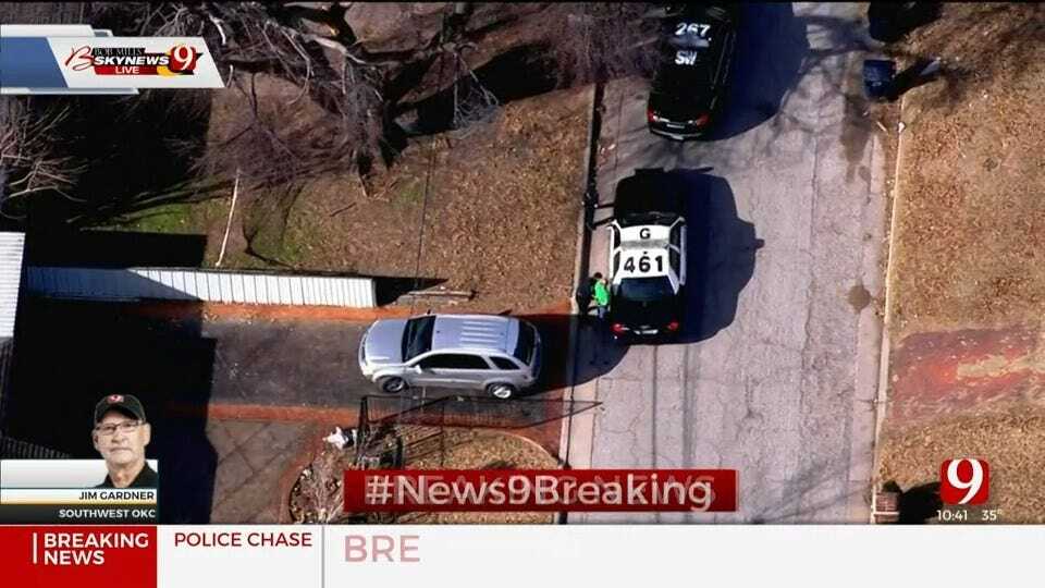 WATCH: 1 In Custody After Police Chase In SW OKC