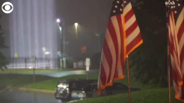 Watch: The 'Towers of Light' 9/11 Memorial Lights At The Pentagon Honor Victims