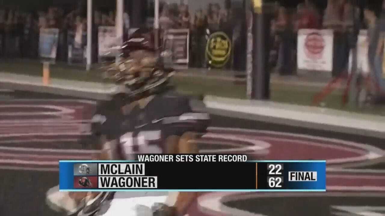 Wagoner Overtakes McLain 66-22