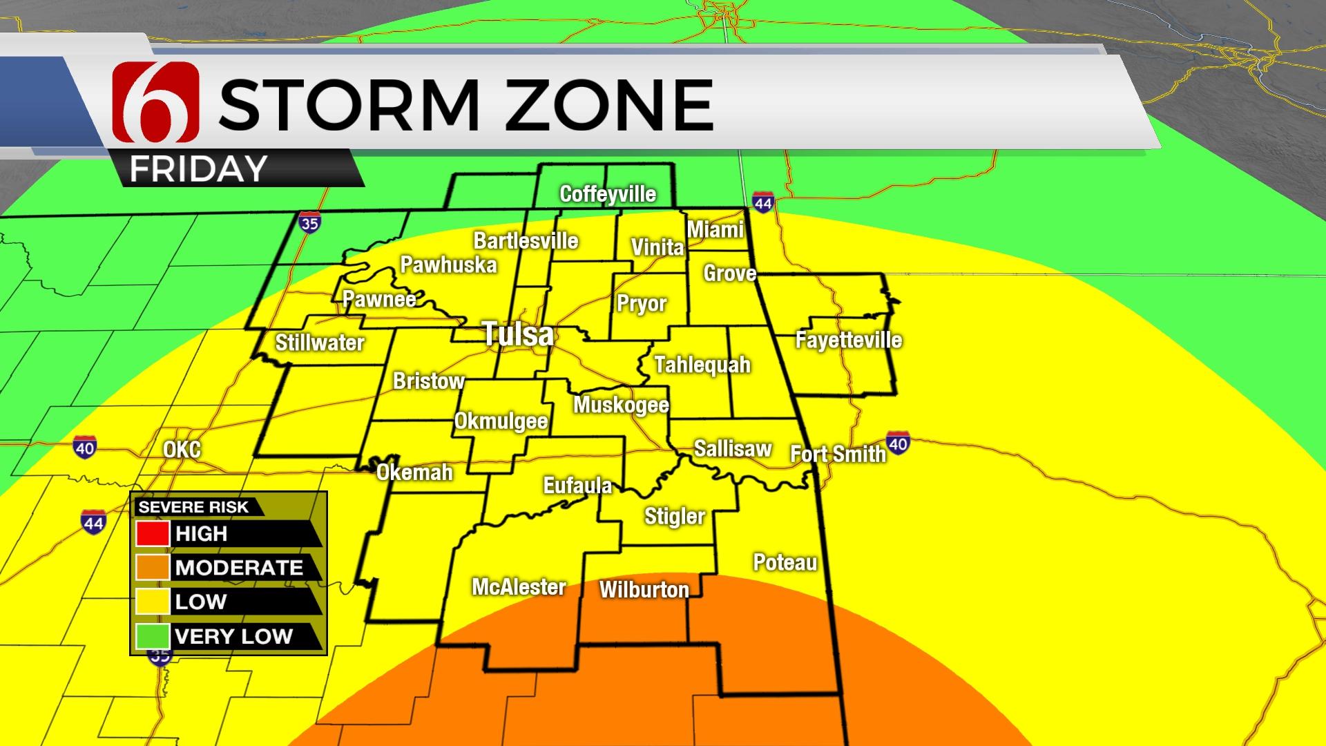 Strong To Severe Thunderstorm Chances Return Friday