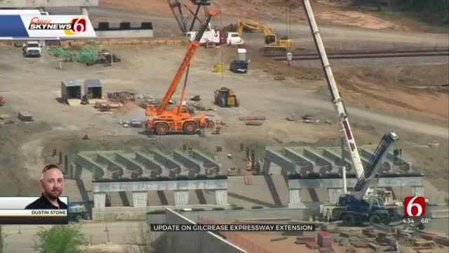 Osage SkyNews 6 Flies Over Gilcrease Expressway Extension Construction