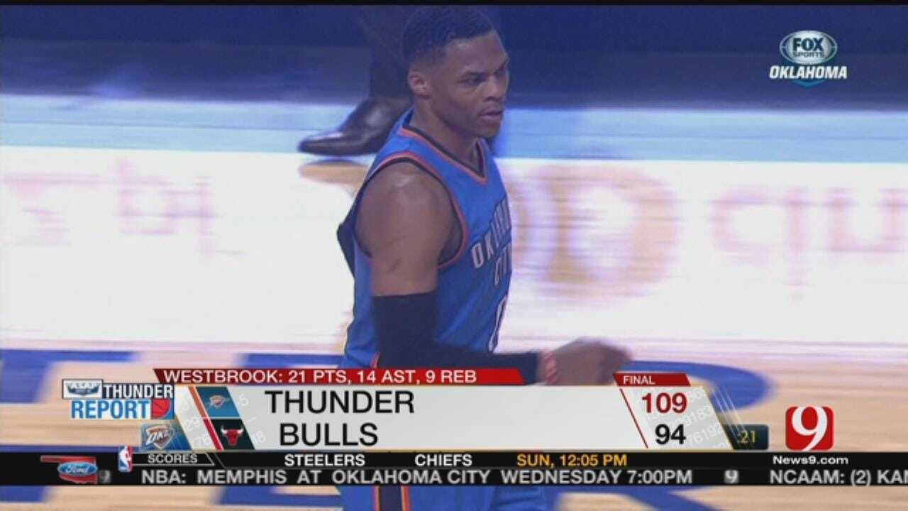 Thunder Dominates Paint In Blowout Win Over Bulls