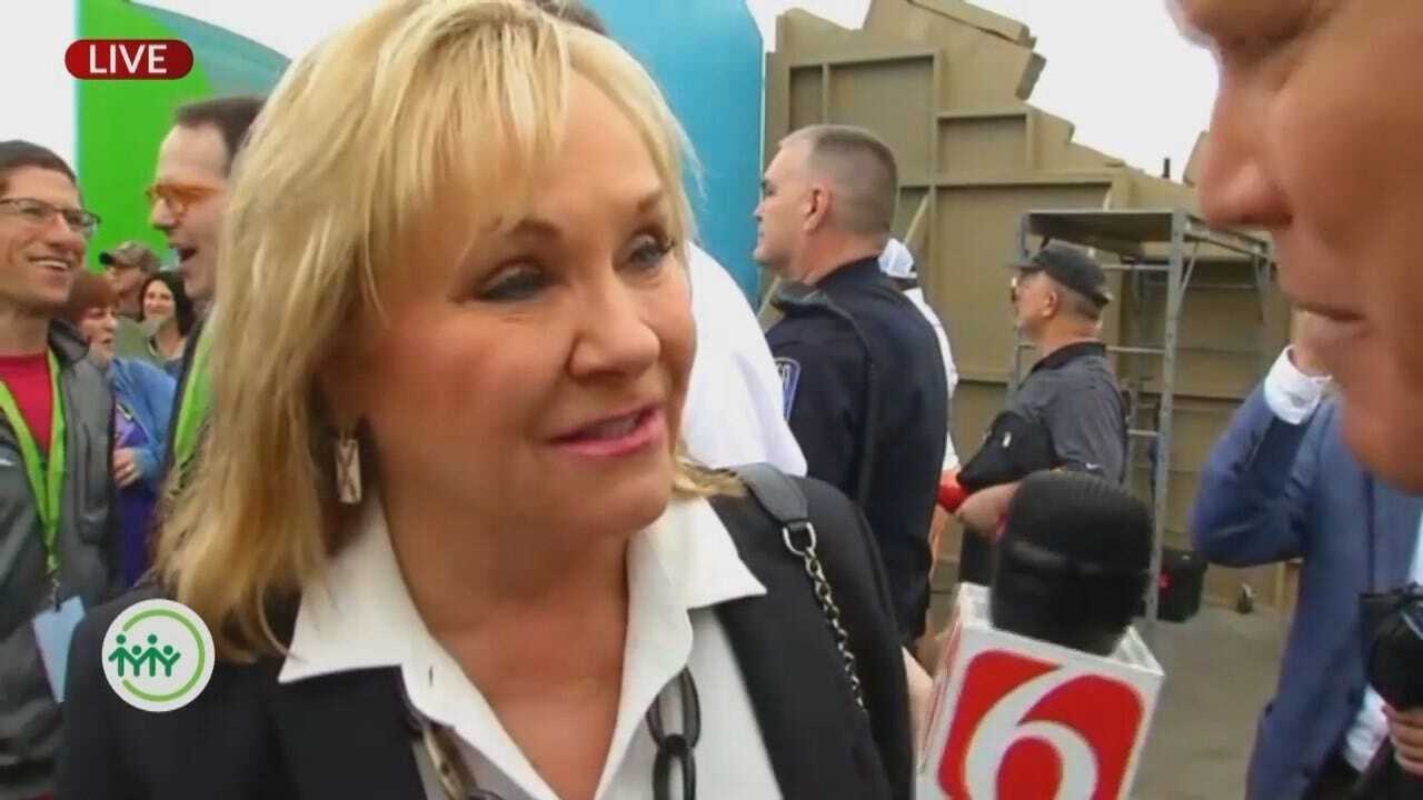 Governor Mary Fallin Interview At Tulsa Gathering Place Opening