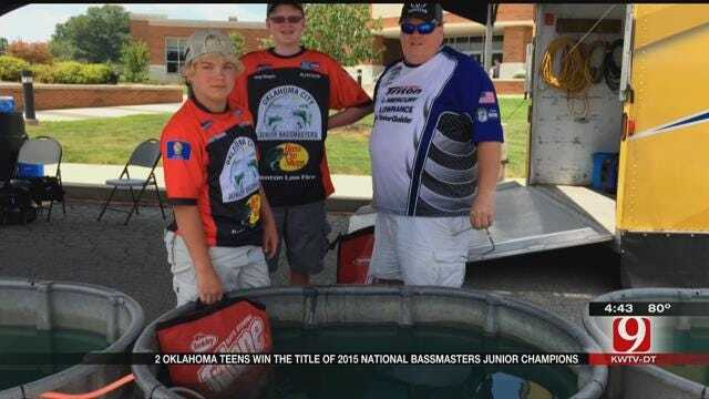 News 9's Lacey Swope Spends Day With 2 National Bassmasters Junior Champs