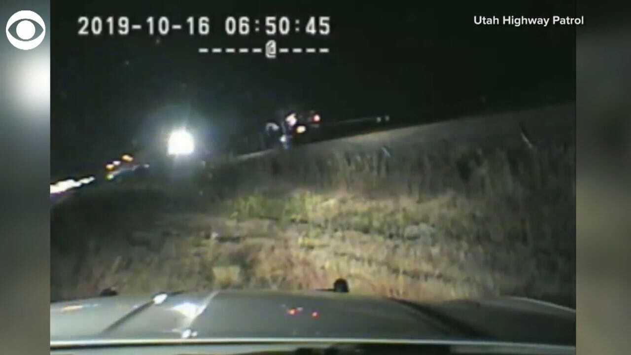 DRAMATIC VIDEO: Utah Trooper Saves Man Seconds Before Oncoming Train Smashes Vehicle