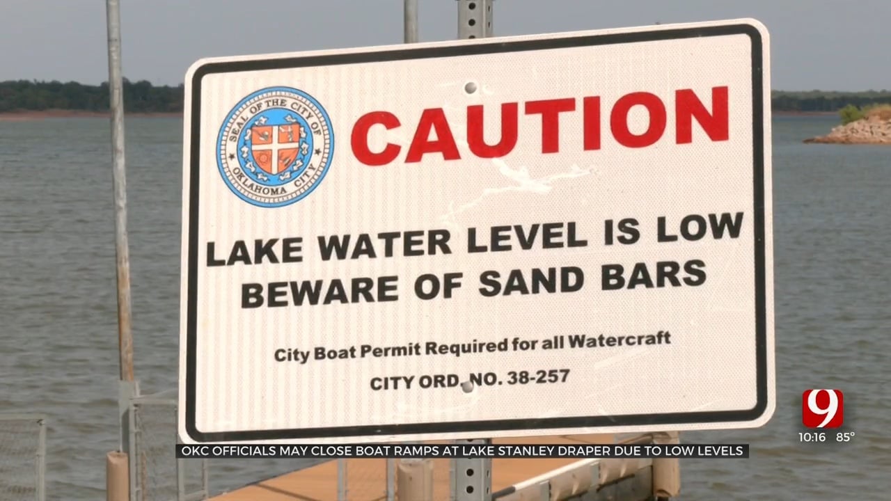 OKC Officials May Be Forced To Close Boat Ramps At Lake Stanley Draper Due To Water Levels 