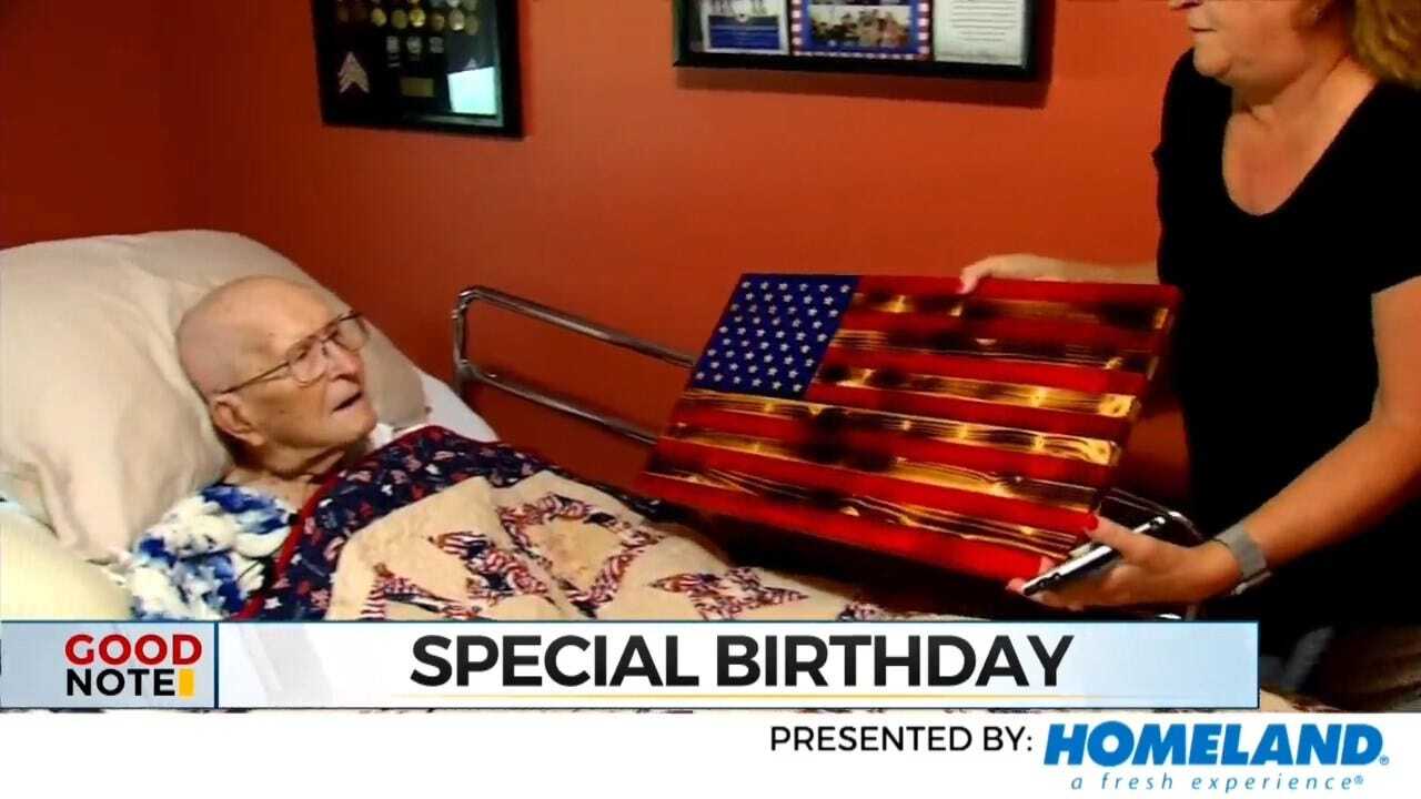 On A Good Note: Veteran Honored With Celebration On His 100th Birthday