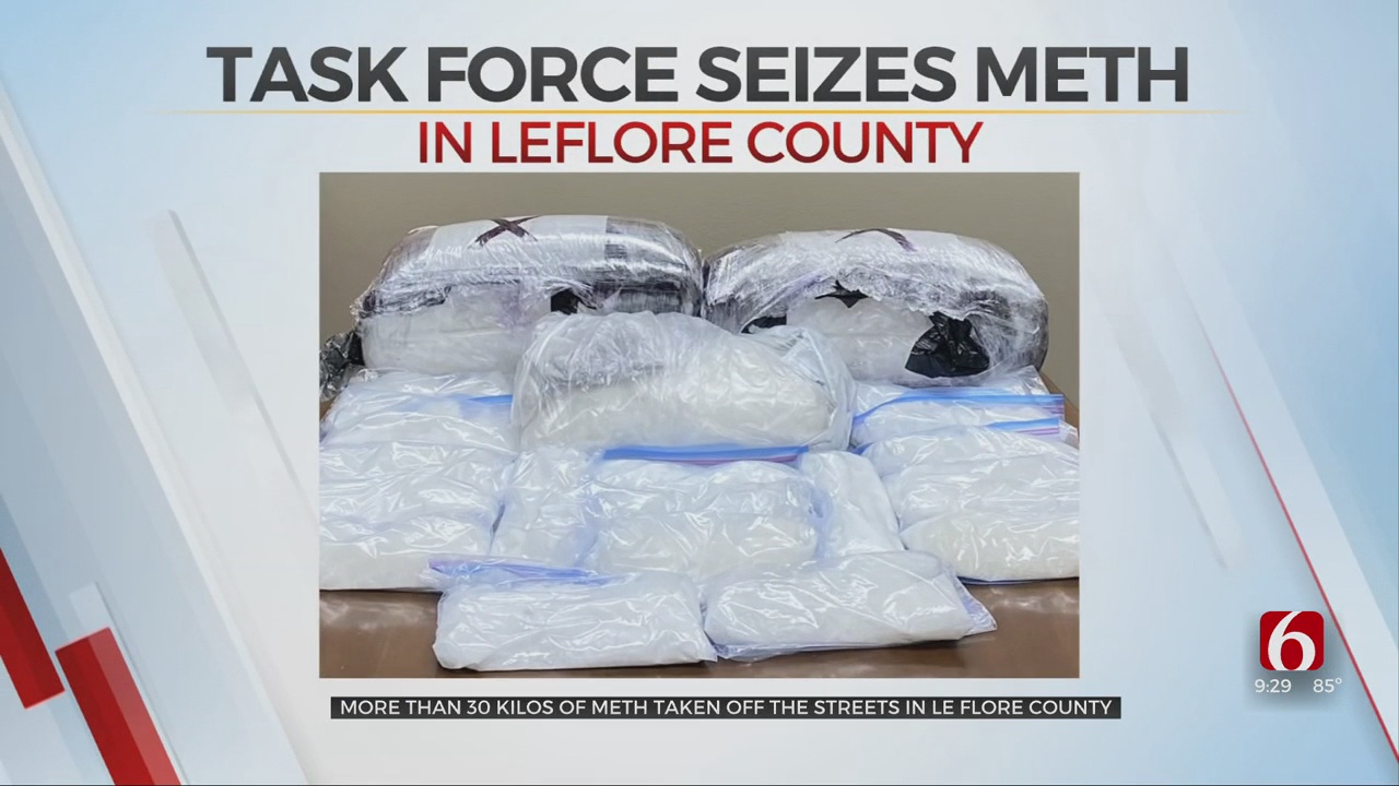 Task Force Seizes More Than 60 Pounds Of Meth In LeFlore County