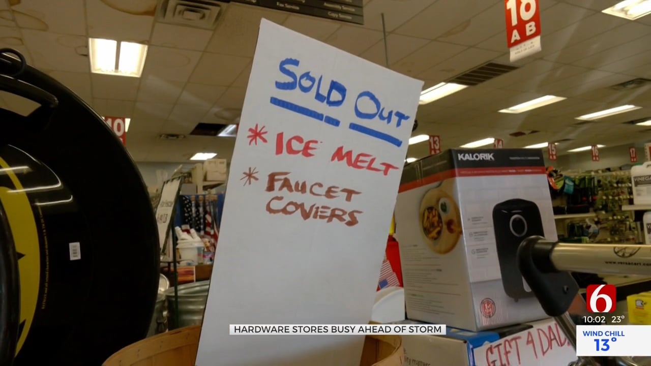 Hardware Stores Selling Out Of Items Ahead Of Frigid Temps, Chances Of Snow
