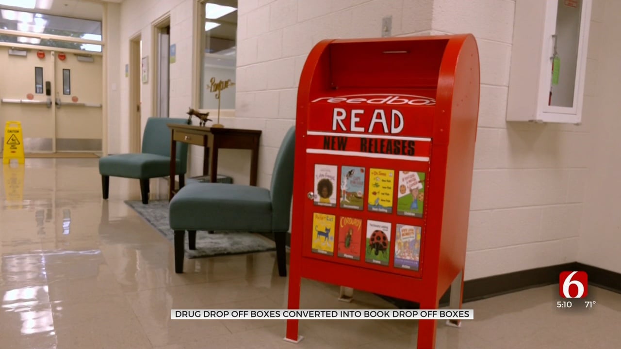School Gives New Life To Donated Prescription Drug Receptacles From The Oklahoma Bureau Of Narcotics