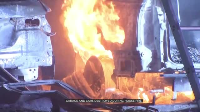 Overnight Fire Destroys Family's Garage, 2 Cars