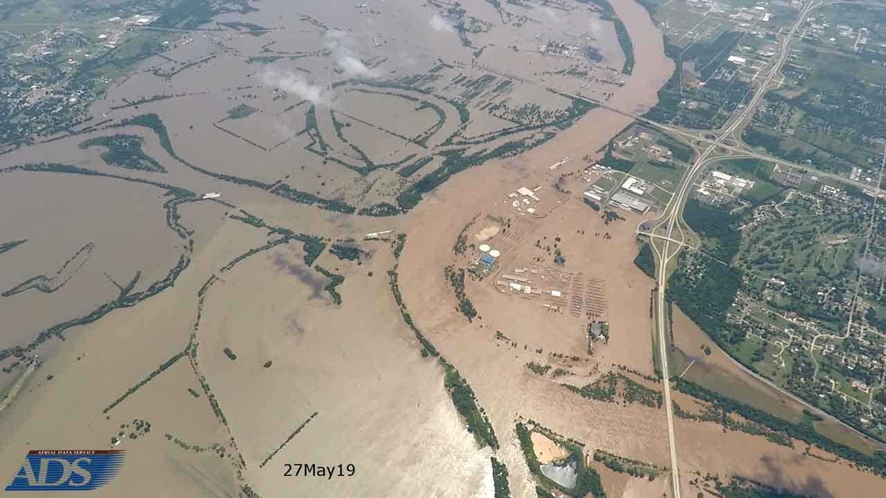 WOW: Incredible Photo Shows Muskogee Flooding From 8,000 Feet