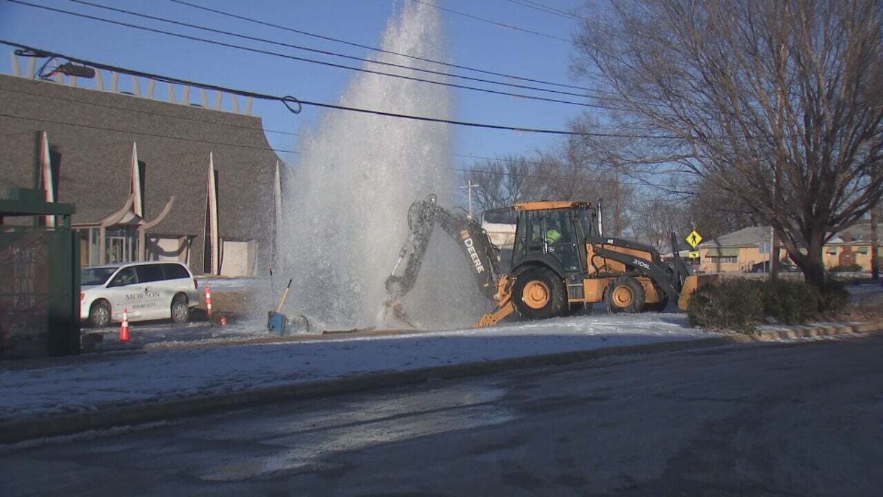 Plumbers Stay Busy As Frozen, Busted Pipes Cause Flooding Across Green Country