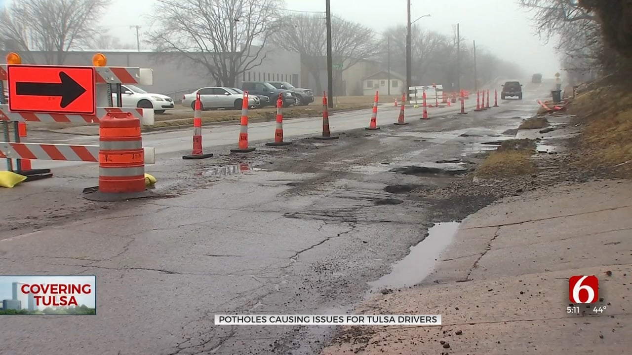 Tulsa Works To Repair Potholes Following Icy Conditions