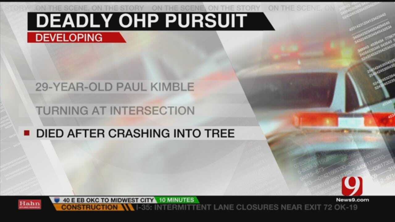 Oklahoma Man Dies In Crash During OHP Pursuit