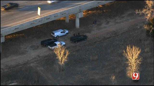 WEB EXTRA: SkyNews 9 Flies Over Scene Of Body Discovered In McClain County
