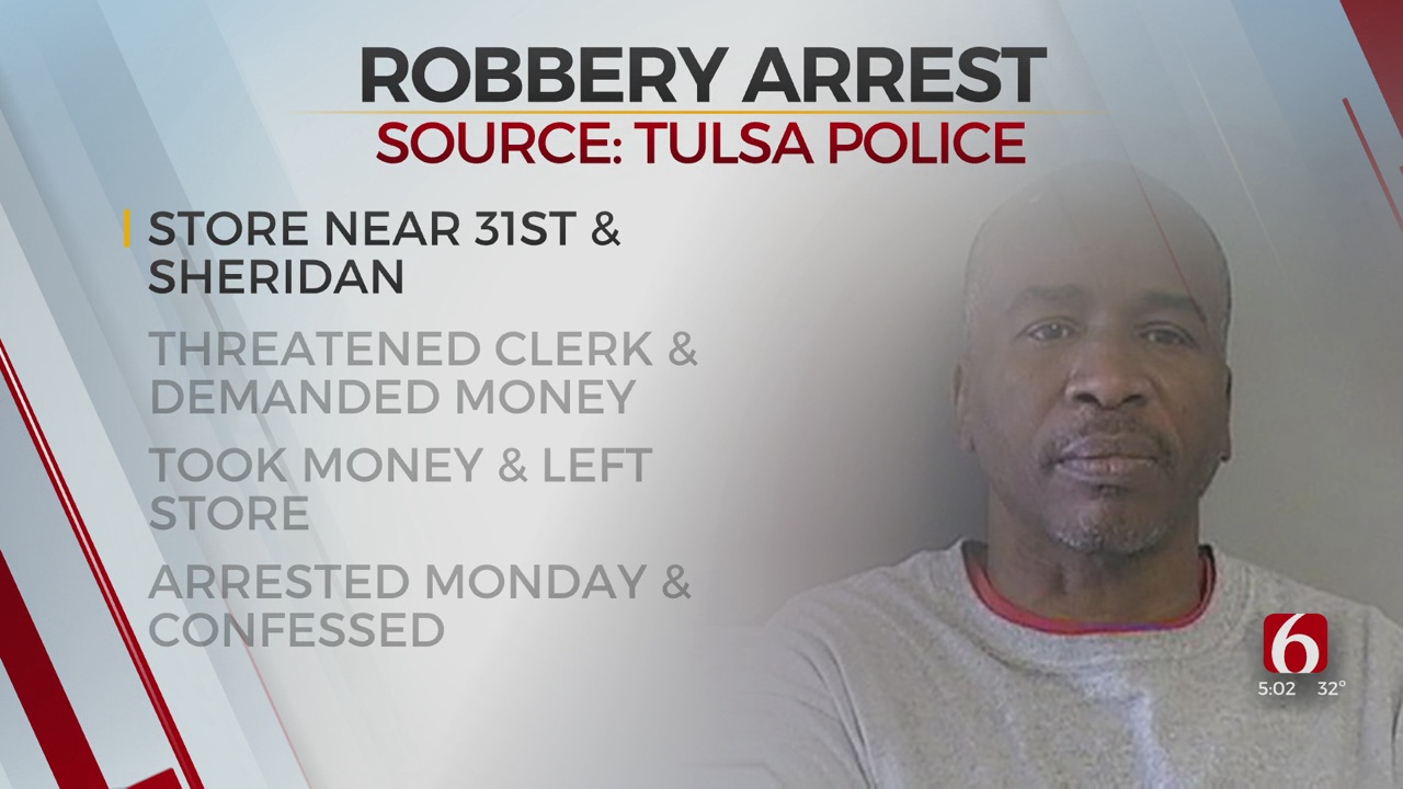 Tulsa Man Arrested For Convenience Store Robbery