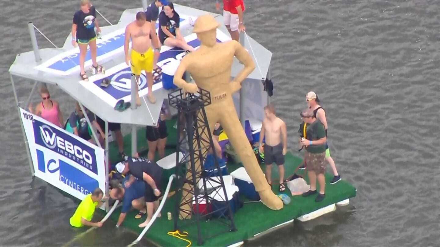Tulsa's Great Raft Race Held Labor Day On Arkansas River