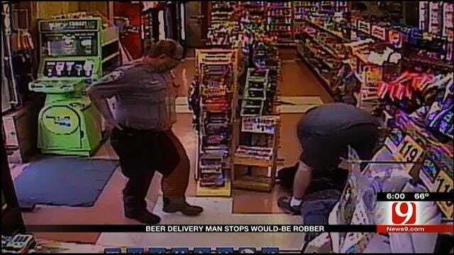 Beer Delivery Man Stops Would-Be Robber At Enid Convenience Store