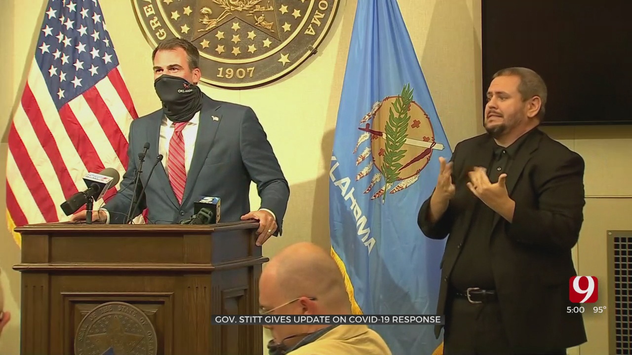 Gov. Stitt Recommends Wearing Face Masks During Update Concerning COVID-19 In State