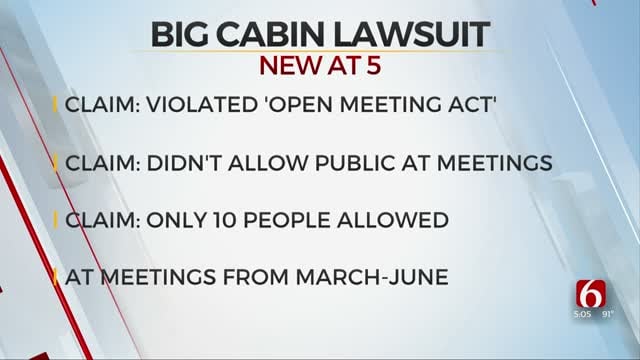 Big Cabin Residents File Lawsuit Against City, Say Officials Violated Open Meetings Act 