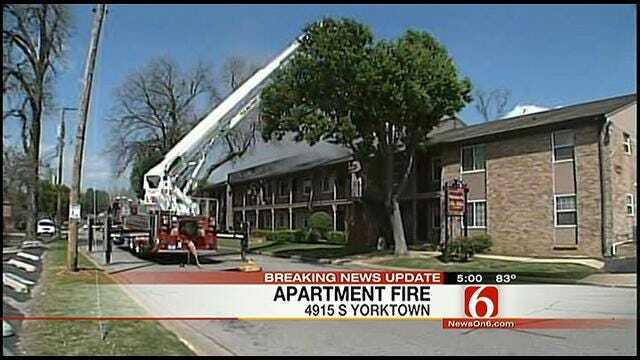Firefighter Taken To Hospital In Tulsa Apartment Blaze