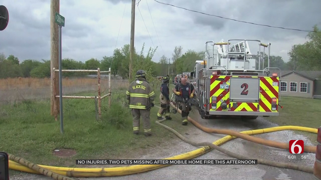 Fire Officials Searching For Cause Of Tulsa Mobile Home Fire