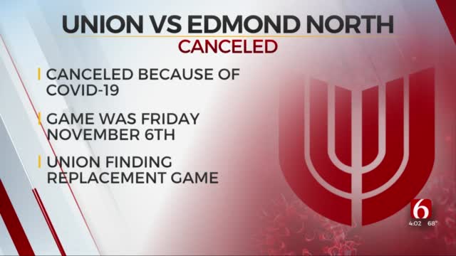 Union Football Game Against Edmond North Canceled