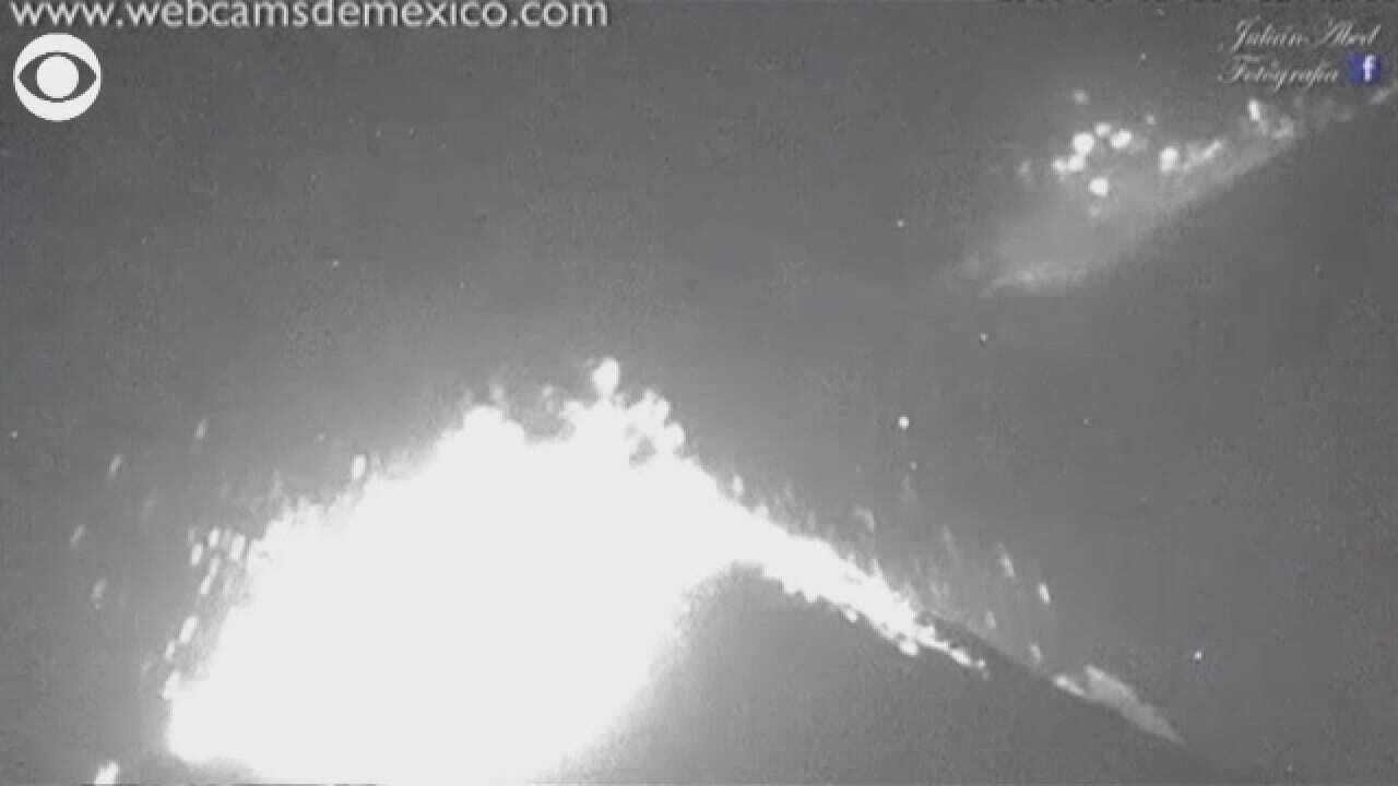 WATCH: A Volcano Erupts At Mexico's 2nd Highest Peak