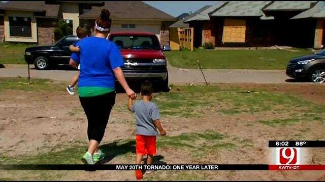 One Year Later: Moore Family Visits Old Home