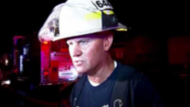 WEB EXTRA: Tulsa Fire District Chief Brian Hickerson Talks About House Fire