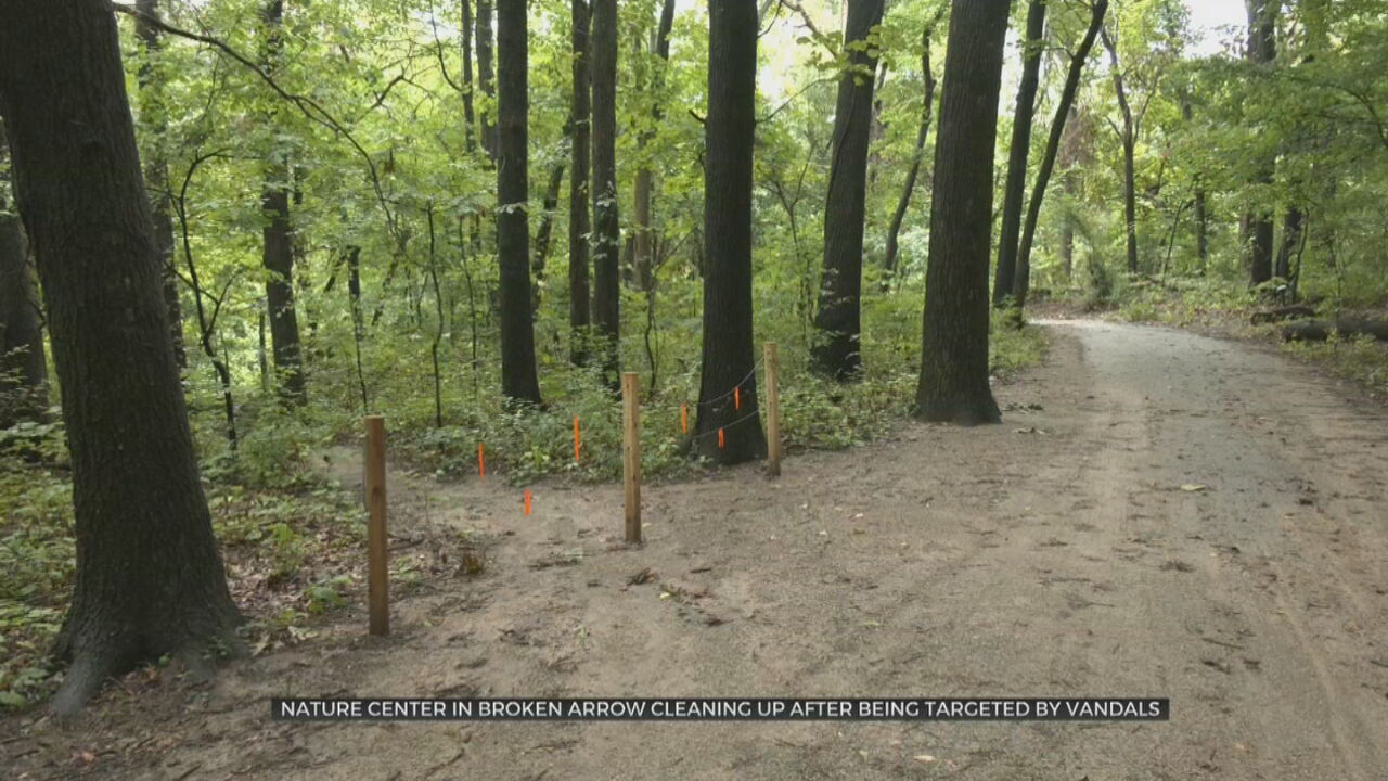 Broken Arrow Nature Center Cleaning Up After Being Targeted By Vandals 
